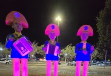 Aeroporto de Petrolina ganha iluminação especial em apoio ao Outubro Rosa