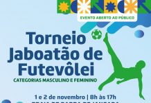 Arena na Praia de Barra de Jangada recebe o Torneio Jaboatão de Futevôlei, neste fim de semana