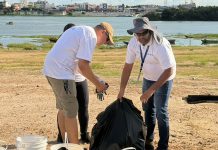 Aeroporto de Petrolina promoveu ação de limpeza da orla do Rio São Francisco