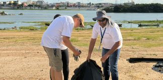 Aeroporto de Petrolina promoveu ação de limpeza da orla do Rio São Francisco