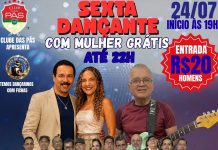 Clube das Pás promove mais uma edição da tradicional Sexta Dançante nesta sexta (24)