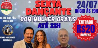 Clube das Pás promove mais uma edição da tradicional Sexta Dançante nesta sexta (24)