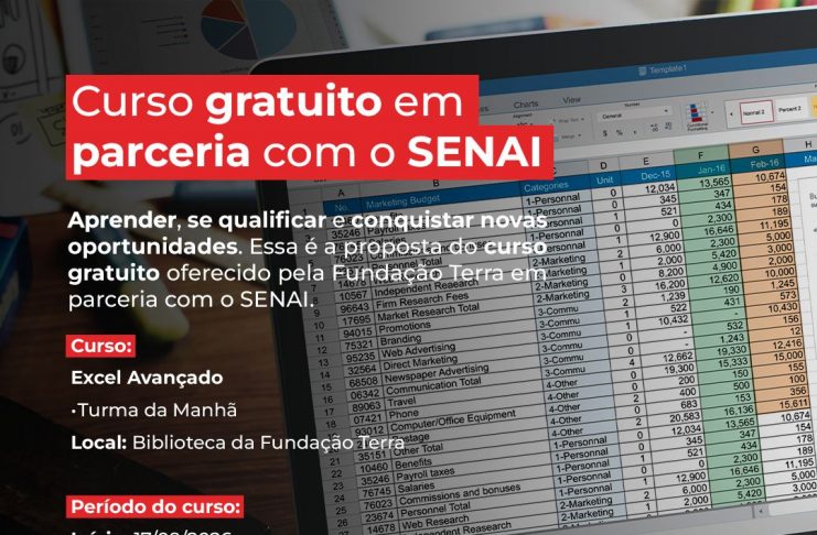 Fundação Terra e SENAI oferecem cursos gratuitos de qualificação profissional em Arcoverde