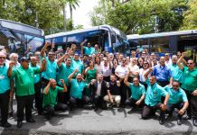Governadora Raquel Lyra entrega 100 ônibus novos com ar-condicionado para Região Metropolitana do Recife