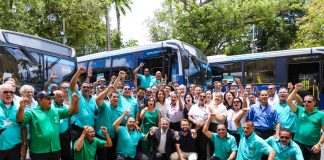 Governadora Raquel Lyra entrega 100 ônibus novos com ar-condicionado para Região Metropolitana do Recife